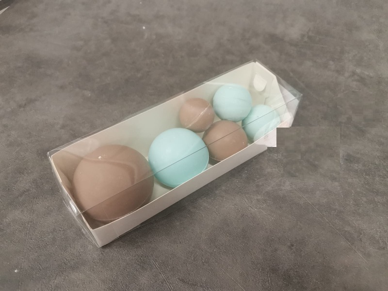 картинка Набор шаров из шоколадной глазури Коричнево-голубой 6 шт  от магазина Одежда-