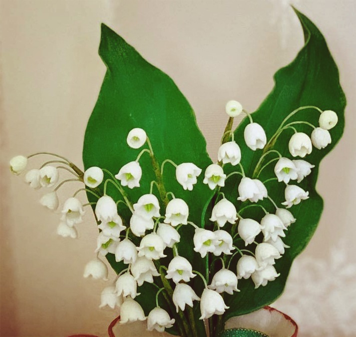 картинка Букет сахарный ландыш, длина ветки 15 см от магазина Одежда-