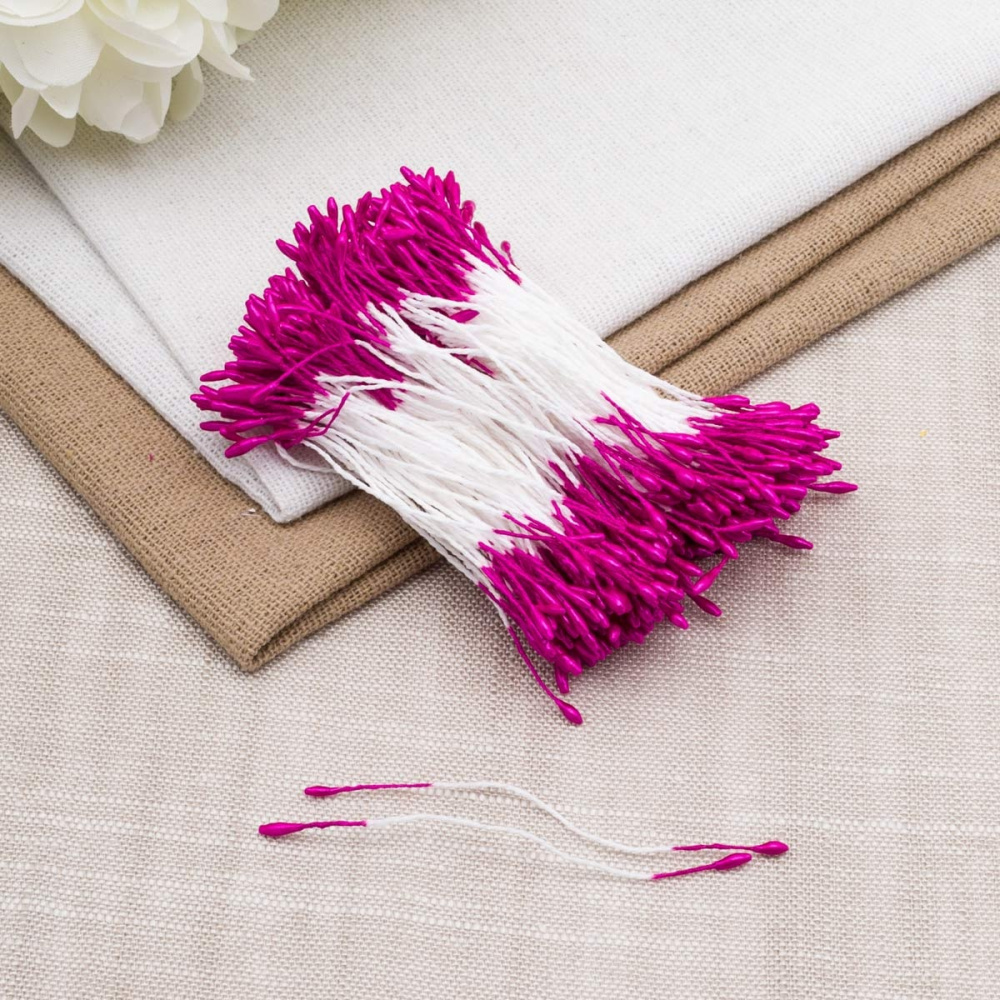 картинка Тычинки Lucia Craft (малиновые, 1 мм) 70-80 шт от магазина Одежда-