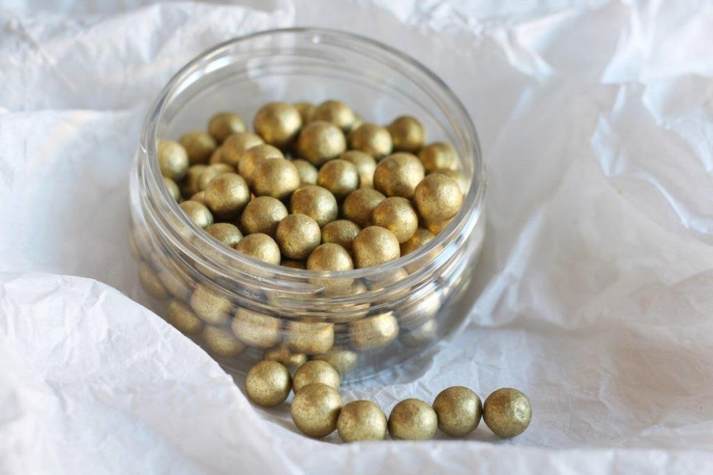 картинка Шарики сахарные Золото 50 гр размер М от магазина Одежда-