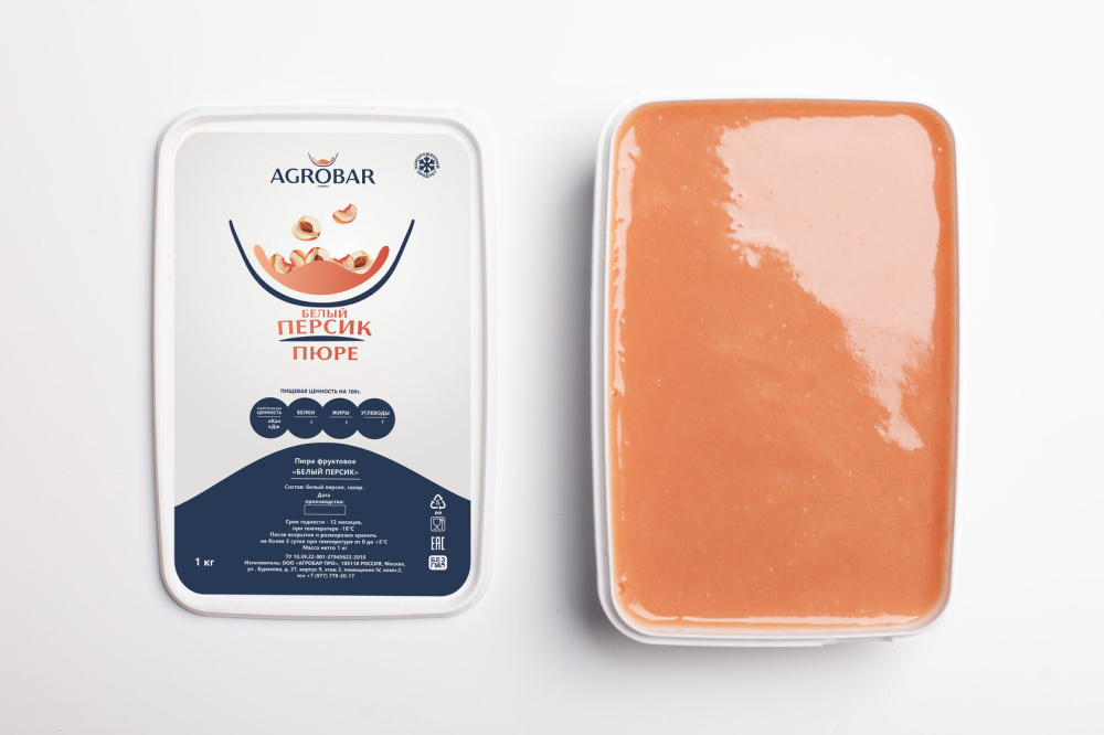 картинка Пюре замороженное белый персик Agrobar 1 кг 28 от магазина Одежда-