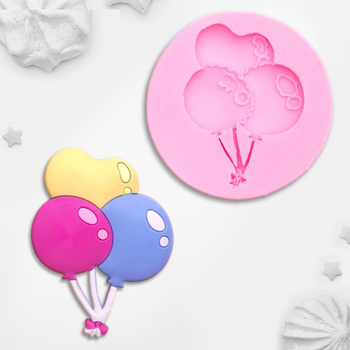 картинка Молд «Шарики», 6,5*6,5*0,9 см 3624588 от магазина Одежда-