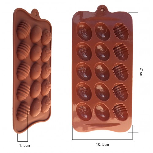 картинка Форма силиконовая для шоколада Яйцо Пасхальное 21*10,5 см от магазина Одежда-