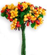 картинка Застежки-цветы для упаковки кондитерских изделий, 12 шт от магазина Одежда-