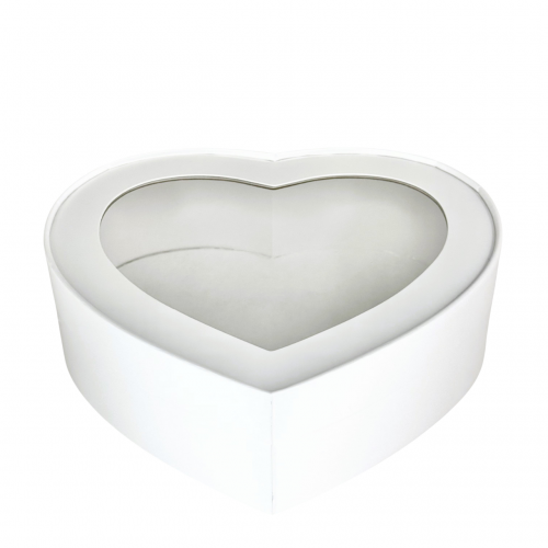 картинка Коробка для зефира СЕРДЦЕ БЕЛАЯ 215*180*35 арт071210 от магазина Одежда-