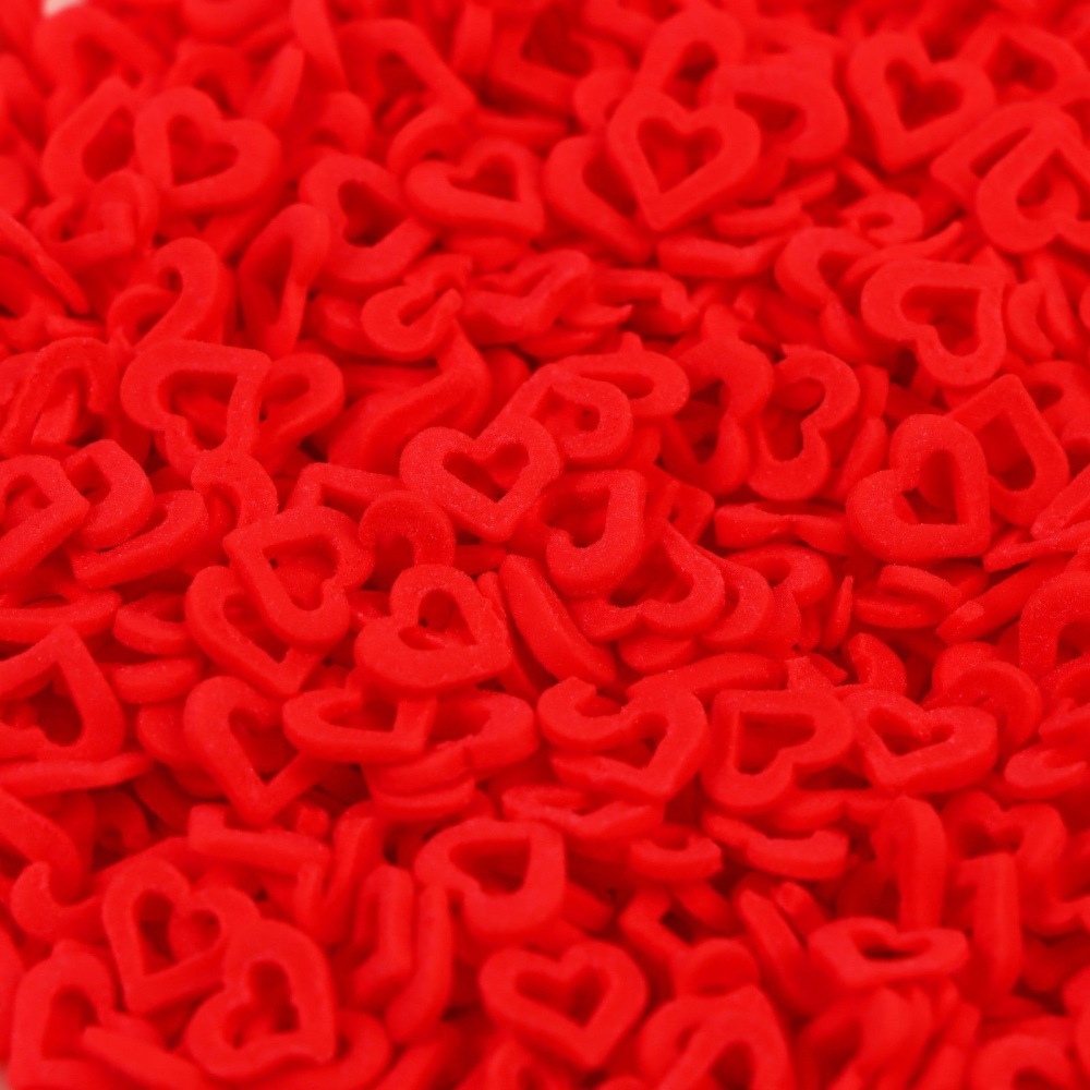 картинка Посыпка сердечки БОЛЬШИЕ красные двойные 100 гр 93893 от магазина Одежда-