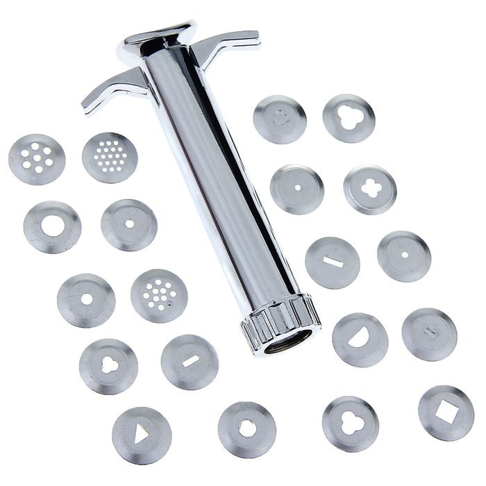 картинка Экструдер металлический для мастики , прессовой, 19 насадок 1099999 от магазина Одежда-