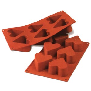 картинка Форма силик.СИЛИКОНФЛЕКС сердце 6 ячеек SF036  от магазина Одежда-