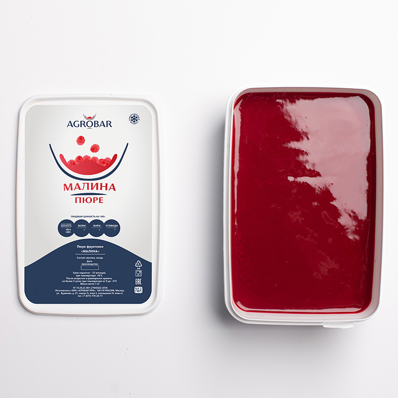 картинка Пюре замороженное малина Agrobar 1 кг 69 от магазина Одежда-