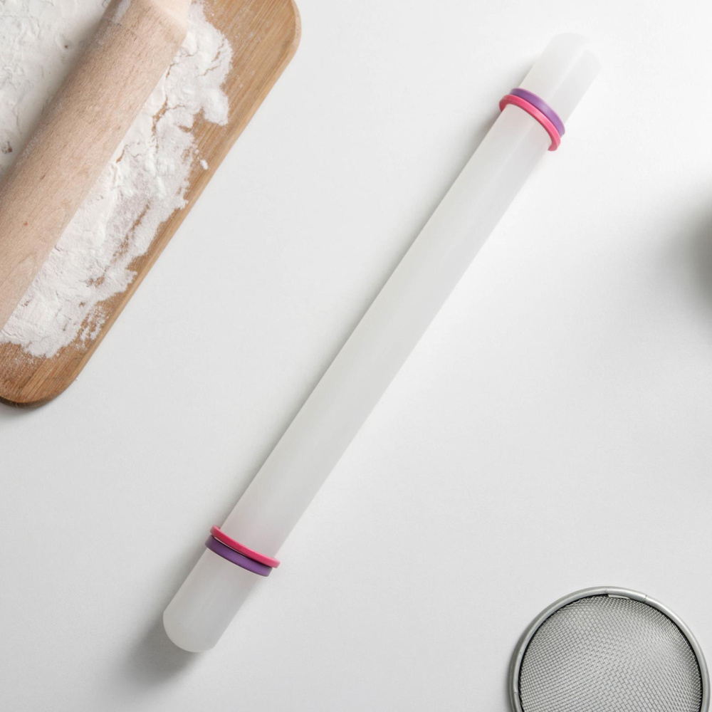 картинка Скалка с ограничителями кондитерская 32,5 см 2663559 от магазина Одежда-