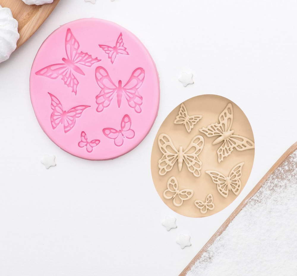 картинка Молд силиконовый «Шесть бабочек», 8,4*7,5 см 2818774 от магазина Одежда-