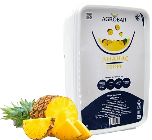 картинка Пюре замороженное ананас Agrobar 250 гр  от магазина Одежда-