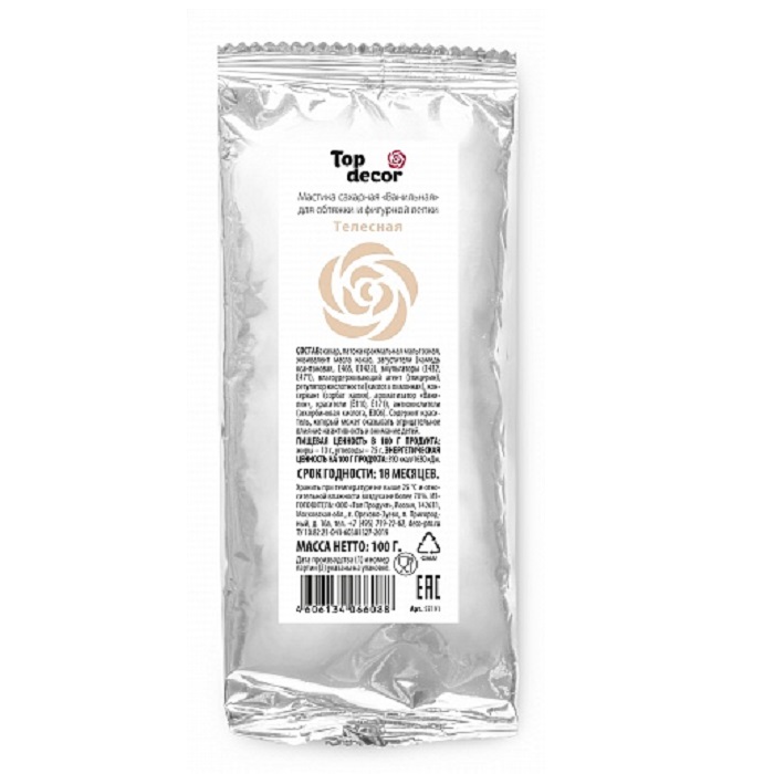 картинка Мастика Топ Декор телесная 100 гр 66088 от магазина Одежда-