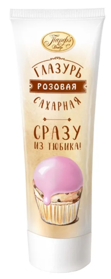 картинка Помадка сахарная ванильная розовая туба 120 гр 51909 от магазина Одежда-