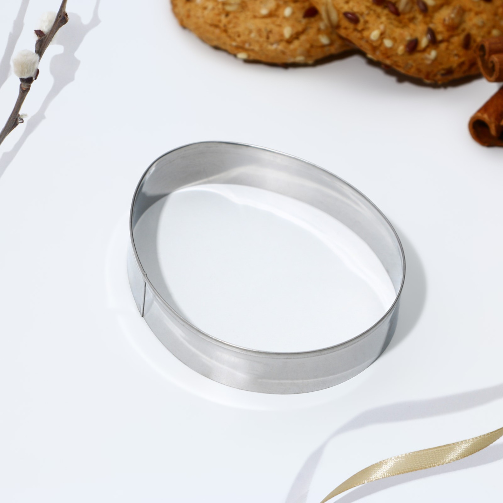 картинка Форма для вырезания печенья «Яйцо», 4.5*6.5*1.3 см 9915542  от магазина Одежда-