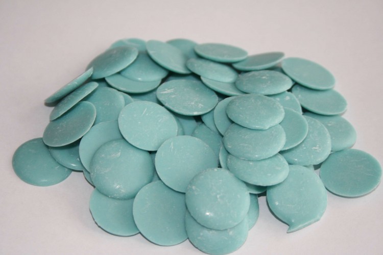 картинка Глазурь со вкусом ванильная (голубая) монеты 250 г от магазина Одежда-