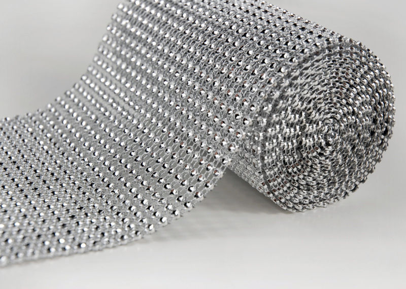 картинка Лента серебряная со стразами 9 м от магазина Одежда-