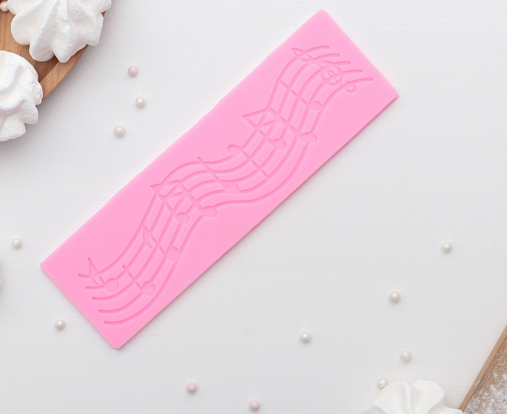 картинка Коврик для айсинга "Ноты" 19*5,7*0,3 см 2389297 от магазина Одежда-