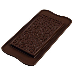 картинка ИЗИ-ШОК шоколадная плитка классика форма силиконовая шокобар любовь SCG38  от магазина Одежда-