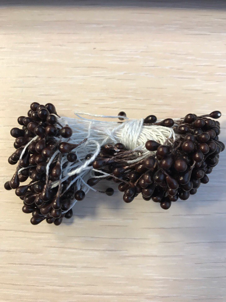 картинка Тычинки Lucia Craft (коричневые 3 мм) 180-185 шт от магазина Одежда-