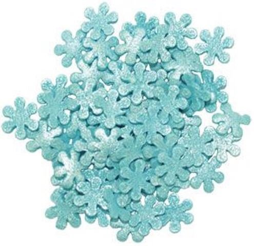картинка Посыпка снежинки перламутровые голубые 750 гр 20394 от магазина Одежда-