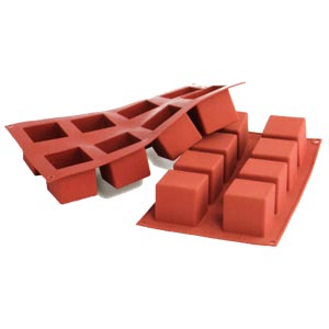 картинка Форма силиконовая СИЛИКОНФЛЕКС куб большой 8 ячеек  50*50*50 мм объем 125 мл SF104  от магазина Одежда-