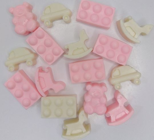 картинка Комплект Детские игрушки (14 предметов) розовые/белые от магазина Одежда-