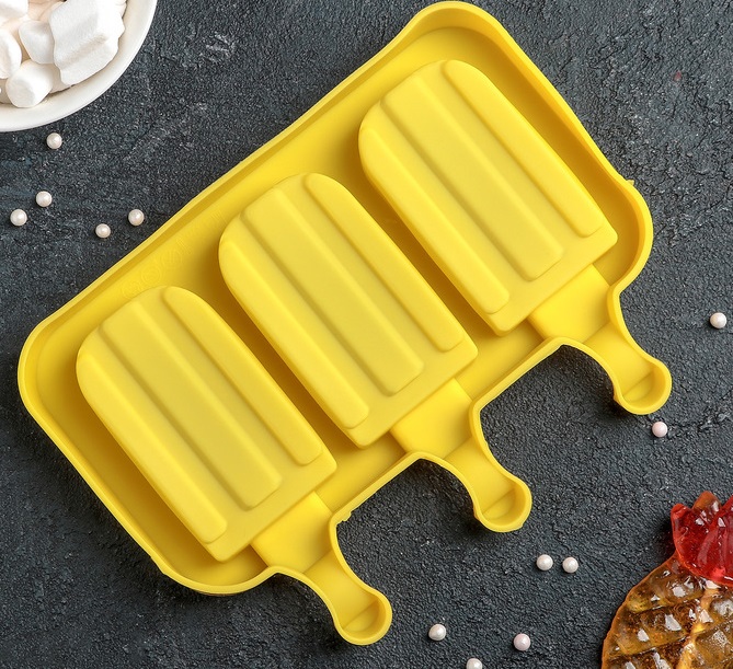 картинка Форма силиконовая эскимо Макси 3 ячейки 3624981 от магазина Одежда-