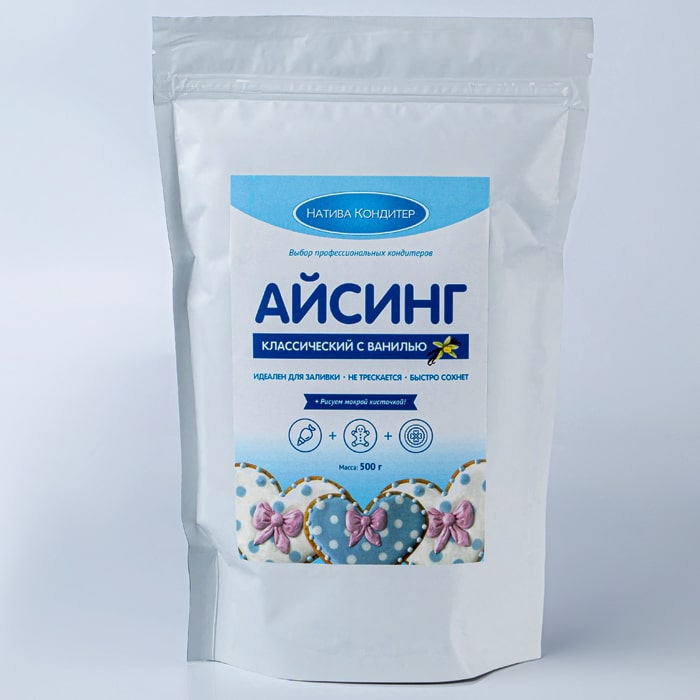 картинка Айсинг классический с ванилью Натива Кондитер 500 гр от магазина Одежда-