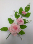 Букет сахарный из трех роз В20