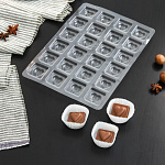 Форма для шоколада и конфет «Любовь», 27×18 см, 24 ячейки 4288410