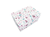 Коробка для пирожных с печатью “Sweet” 150*100*85 eco cake 1200 sweet