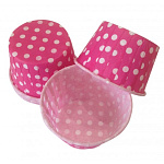 Капсулы плотные розовые в белый горох 50/40 10 шт