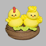 Сахарная фигурка Цыплята в гнезде 41796