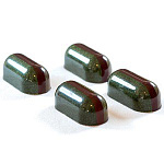 PC46 Форма для конфет поликарбонат ПРАЛИНЕ Pavoni 275X135 мм, 21 ячейка размером 40 х 18 мм H16 мм