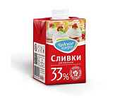 Сливки натуральные "Чудское озеро" 33% 500 мл