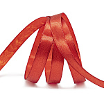 Лента атласная алая (025) , ширина 12 мм, длина 22,86 м