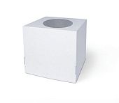 Коробка для торта 300*300*300 с окном ГОФРО