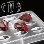 PC50 Форма для конфет поликарбонат ПРАЛИНЕ Pavoni 275 X 135 мм, 21 ячейка размером 33 х 30 мм H15 мм