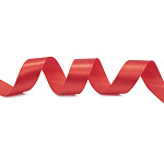 Лента атласная красная (026) ширина 25 мм длина 22,86 м