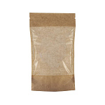 Пакет упаковочный Крафт с зип застежкой 21*14 см 