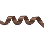 Лента атласная темно-коричневая (078) ширина 25 мм длина 22,86 м 