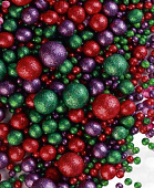 Рис воздушный в глазури Блеск (микс красный, фиолетовый, зеленый)  2-12 мм 50 гр арт 733