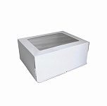 Коробка для торта 300*400*200 с окном гофрокартон