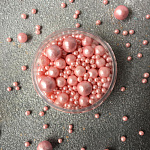 Шарики сахарные Цвет Нежности 100 гр микс d3мм, 6мм, 7,5мм