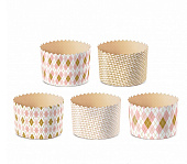 Форма для кулича "Ромбики" D90 H90 мм 5 шт