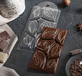 Форма для шоколада 7*15*1 см "Какао дольки" 4309144