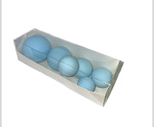 Набор шаров из шоколадной глазури Голубые 6 шт 