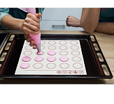 Армированный коврик для макаронс с разметкой 27*27 см 3624944