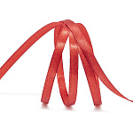 Лента атласная красная (026) , ширина 12 мм, длина 22,86 м